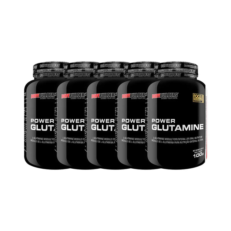 Kit 5x Power Glutamine 100g - Bodybuilders