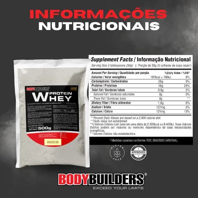 Kit 2x Whey Protein 2kg + BCAA 100g Taste Tangerine + Power Creatine 100g - Bodybuilders