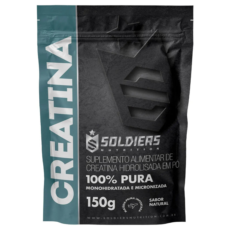 Creatina Monohidratada 150g - 100% Pura Importada - Soldiers Nutrition