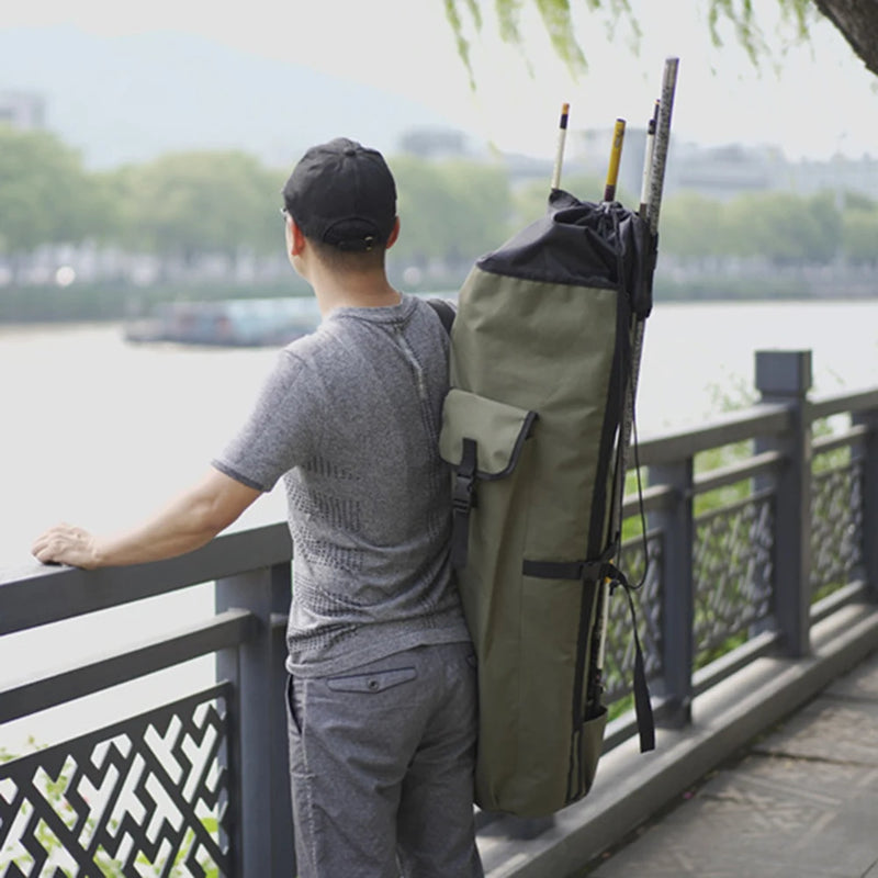 Bolsa de Vara de Pesca Bolsa de Armazenamento de Equipamento de Pesca de Ombro para Pescador